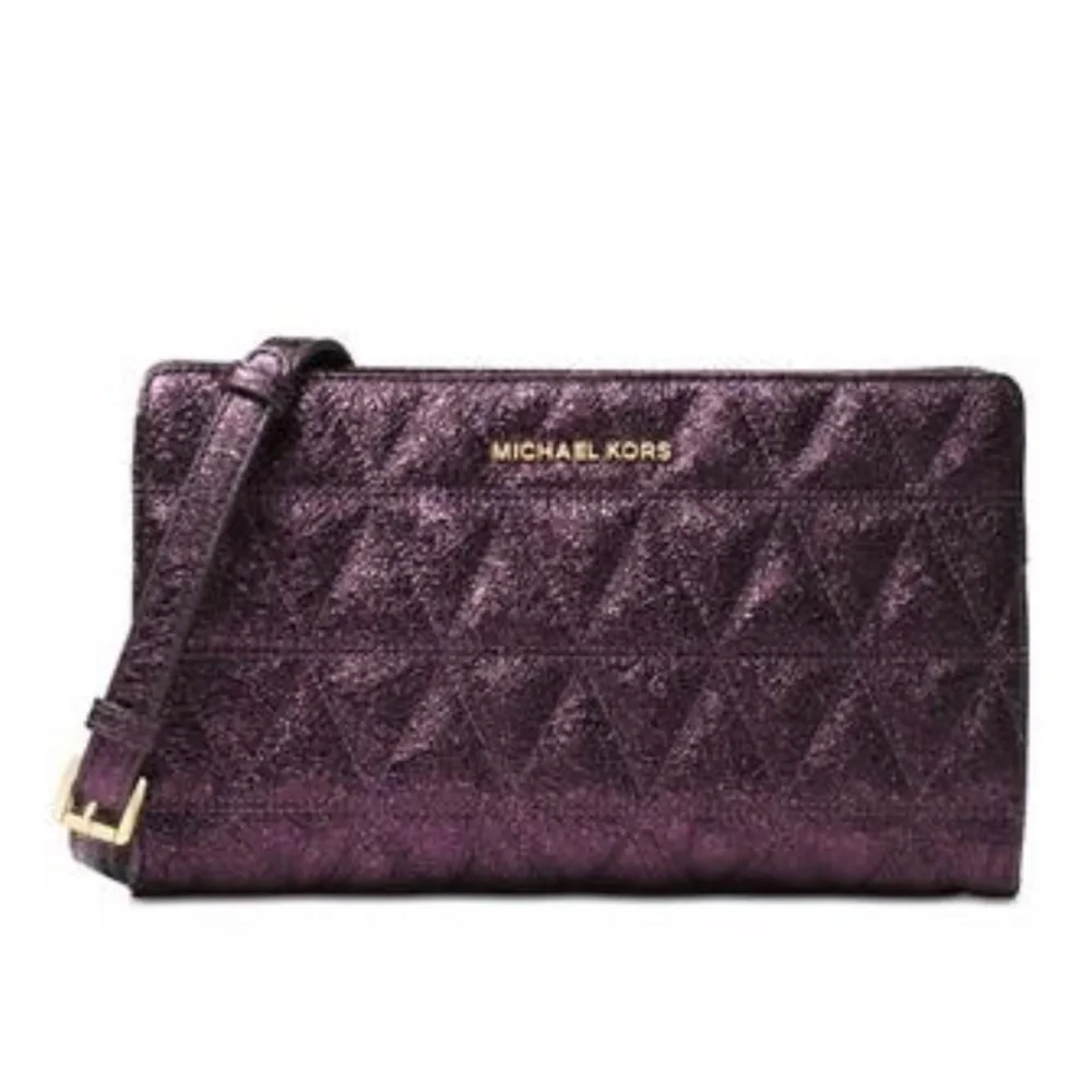MICHAEL KORS Damson Large Crossbody Clutch Bag